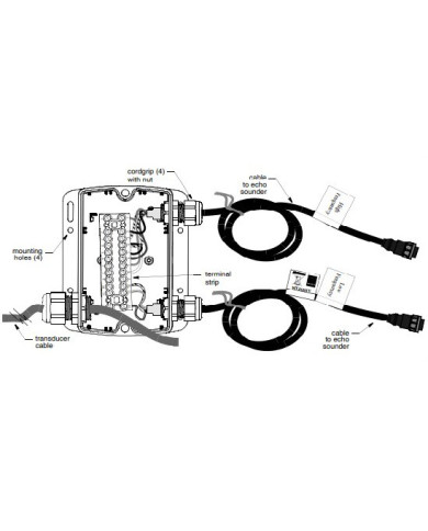 Airmar Splice Junction Box for Lowrance / Simrad / Navico Airmar Splice Junction Box for Lowrance / Simrad / Navico
