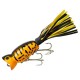 Arbogast Hula Popper Yellow Coach Dog - Blk/Yel Skirt 2" 3/8oz