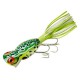 Arbogast Hula Popper Leopard Frog - Chart/Wit Skirt 2" 3/8oz