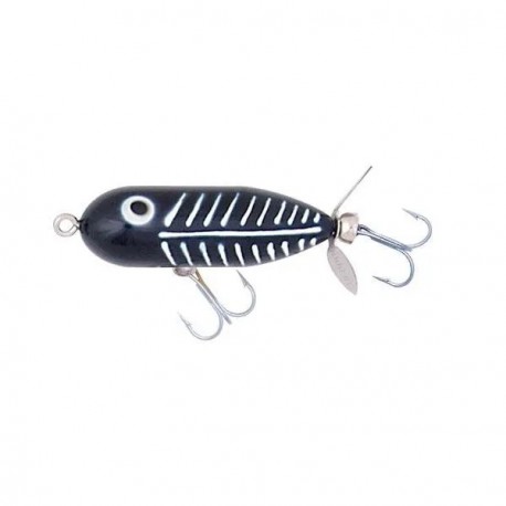 Heddon Baby Torpedo Black Shore Minnow 2.5" 3/8oz