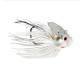 BOOYAH Melee- White Silver Blade-1/2 oz Bladed Jig