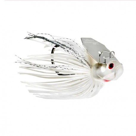 BOOYAH Melee- White Silver Blade-3/8 oz Bladed Jig