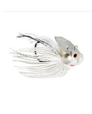 BOOYAH Melee- White Silver Blade-3/8 oz Bladed Jig