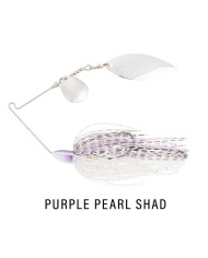3/8 Oz Keitech Tee Bone Tandem Willow Spinnerbait SP Purple Pearl Shad