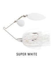 Keitech Tee Bone Tandem Willow 1/2oz Spinnerbait Super White