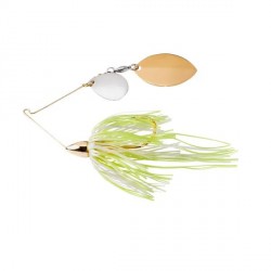 War Eagle Finesse Gold Frame Spinnerbait - Hot White Chartreuse cn/TG 5/16oz