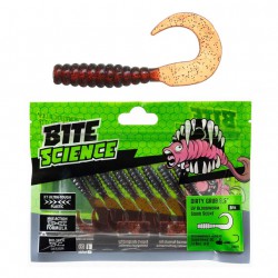 Bite Science Dirty Grub UV Bloodworm 2.5in