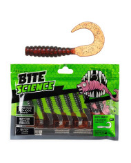 Bite Science Dirty Grub UV Bloodworm 4" 