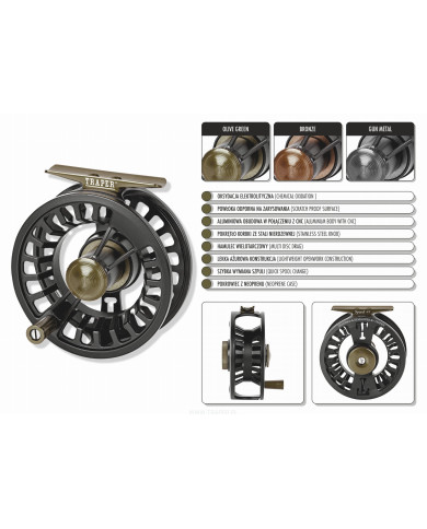 Traper Speed Reel 4/5wt Black Fly Reel Traper Speed Reel 4/5wt Black Fly Reel
