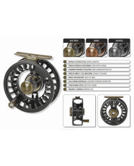Traper Speed Reel 4/5wt Black Fly Reel