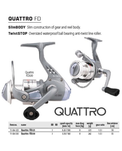 Dragon Quattro FD 325 Front Drag Spinning Reel Dragon Quattro FD 325 Front Drag Spinning Reel