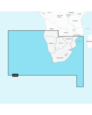 Navionics + for Garmin Africa Southern Coastal and Inland Charts on MicroSD Card Area AFR 002R