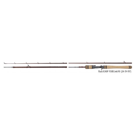 DRAGON FLASH XC40P Four Jerk 90 FAST 1.98 m 6.6ft 60-90g g  2-3oz 4 PIECE CASTING ROD