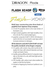 DRAGON FLASH XC40P One Jerk 60 FAST 1.98 m 6.6ft 40-60g g  1.5-2oz 1 PIECE CASTING ROD