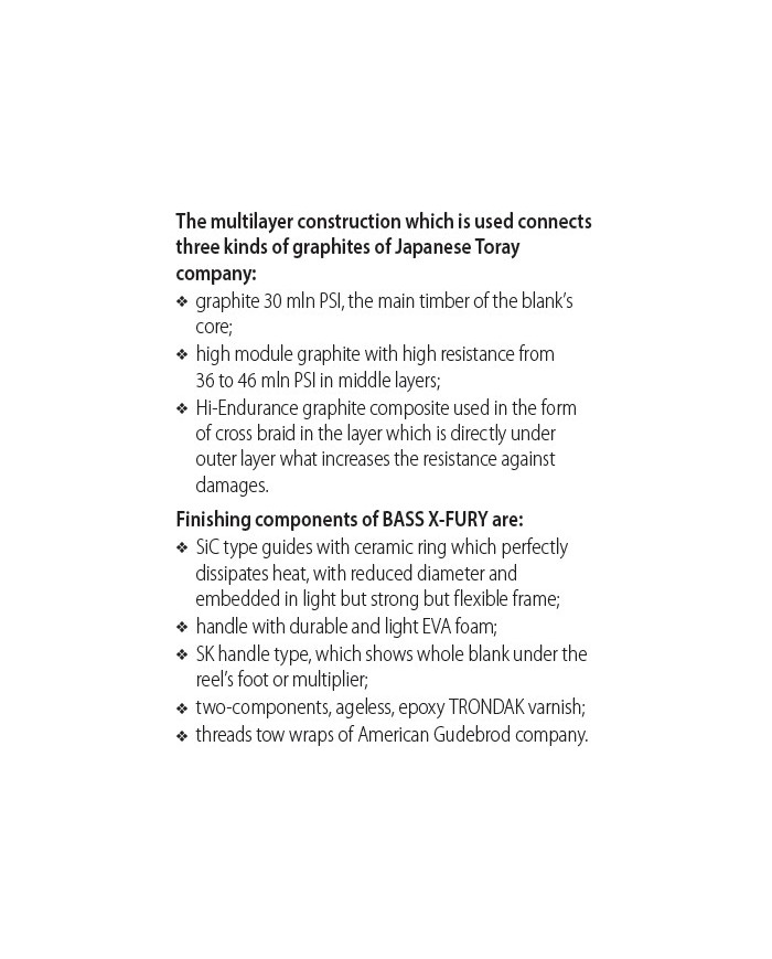 DRAGON BASS X FURY C741H 7 foot 4 Inch Heavy Power Fast Action 1 Piece Graphite Casting Rod