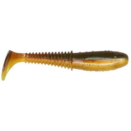 Dragon Invader Pro 4" 10 cm FLURO YELLOW/MOT.OIL - BLACK FLECK