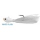 Blu Bucktail Jig White Flash 0.5 oz