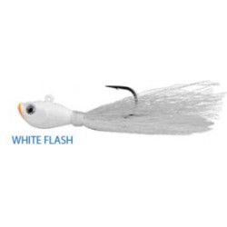 Blu Bucktail Jig White Flash 0.5 oz