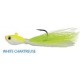 Blu Bucktail Jig White Chartreuse 1 oz