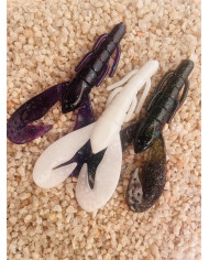 Secret Secret 4in V Craw - Craw Bait Black Red Secret Secret 4in V Craw - Craw Bait Black Red