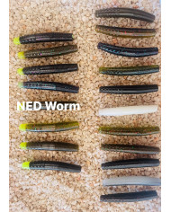 Secret Secret 3in Ned Worm - Ned Rig Bait Amber Laminate Secret Secret 3in Ned Worm - Ned Rig Bait Amber Laminate