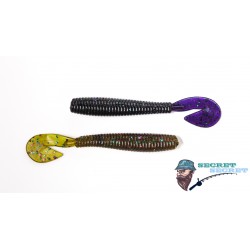 Secret Secret Mini Vibe - Worm G-Tail  Amber Laminate 3.5in