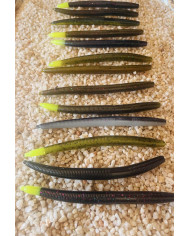 Secret Secret 4in Shimmer - Senko/Stick Bait Black Tilapia Chart Tip 