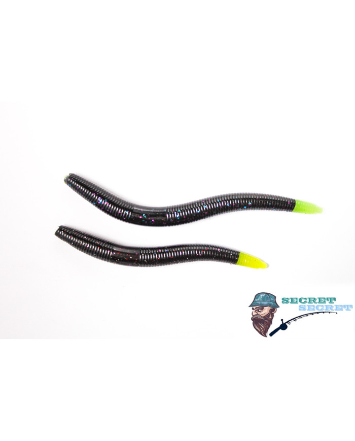 Secret Secret 5in Shimmer - Senko/Stick Bait Chartreuse Tip 