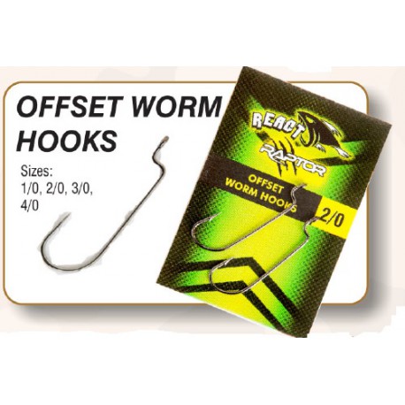 React Raptor Offset RB Worm Hook 1/0