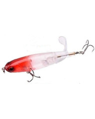 React Tornado Tail Red Head Clear Topwater-Plopper 4 1/3in 1/2oz