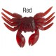 React Soft Crab Red 3.15inx2in With 1/4oz s1 Weighted hook  