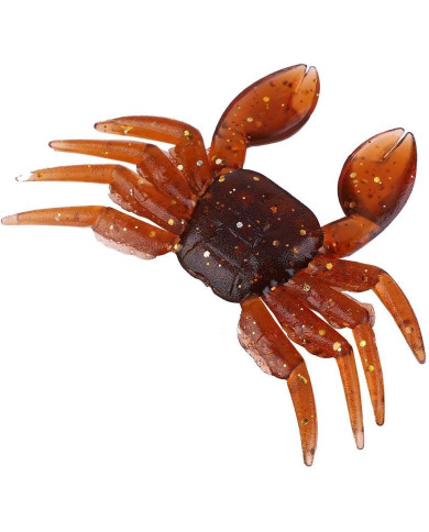 React Soft Crab Green Pumpkin Gold 3.15inx2in With 1/4oz s1 Weighted hook   React Soft Crab Green Pumpkin Gold 3.15inx2in With 1/4oz s1 Weighted hook
