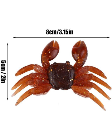 React Soft Crab Green Pumpkin Gold 3.15inx2in With 1/4oz s1 Weighted hook   React Soft Crab Green Pumpkin Gold 3.15inx2in With 1/4oz s1 Weighted hook