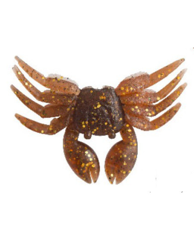 React Soft Crab Green Pumpkin Gold 3.15inx2in With 1/4oz s1 Weighted hook   React Soft Crab Green Pumpkin Gold 3.15inx2in With 1/4oz s1 Weighted hook