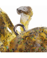 React Rigged Crab Green Pumpkin  4 1/3inx2in With 1oz Weighted 3/0 Double hook  