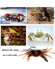 React Rigged Crab Natural Orange 4 1/3inx2in With 1oz Weighted 3/0 Double hook  