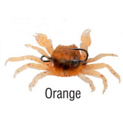 React Rigged Crab Natural Orange 4 1/3inx2in With 1oz Weighted 3/0 Double hook  