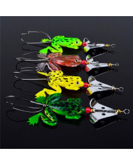 React Spinner Frog  Green Chartreuse Belly 1/0 hook 