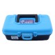 Pro-Hunter 1 Tray Tackle Box Blue Transparent Lid Black Base