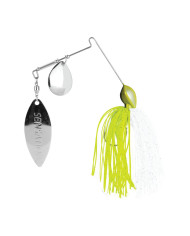 Sensation 1/4 Oz Spinnerbait Chartreuse White CG Sensation 1/4 Oz Spinnerbait Chartreuse White CG