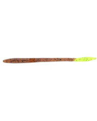 Zoom Original Trick Worm Pumpkin Chartreuse 6.5in Zoom Original Trick Worm Pumpkin Chartreuse 6.5in