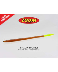 Zoom Original Trick Worm Motor Oil Chartreuse 6.5 inch