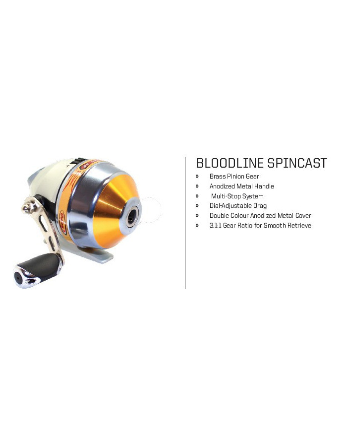 Cullem Bloodline SpinCast Combo with 6 ft 6 in MH 2 Piece Rod and Closed Face Fishing Reel Cullem Bloodline SpinCast Combo with 6 ft 6 in MH 2 Piece Rod and Closed Face Fishing Reel