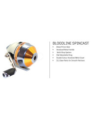 Cullem Bloodline SpinCast Combo with 6 ft 6 in MH 2 Piece Rod and Closed Face Fishing Reel Cullem Bloodline SpinCast Combo with 6 ft 6 in MH 2 Piece Rod and Closed Face Fishing Reel