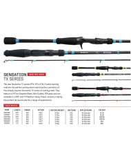 Sensation TX Series 7ft Med Heavy 2pc RTX Red Casting Rod