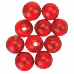 Sensation Glass Beads - 8mm RED