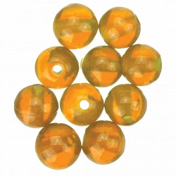 Sensation Glass Beads - 6mm Amber