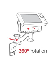 RAM-109VU MB38 Vertical 6" Swing Arm Mount for Fishfinders & Plotters