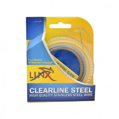 Linx Clearline Steel - Coated Wire Leader 20lb 9m 