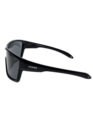 Ocean Polarized Sunglasses - PJ 732 Shiny Black frame and Smoke Lens
